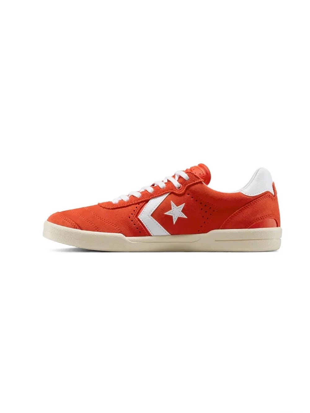 Converse Mens Red and White Low-Top Sneakers - Picture 2 of 3